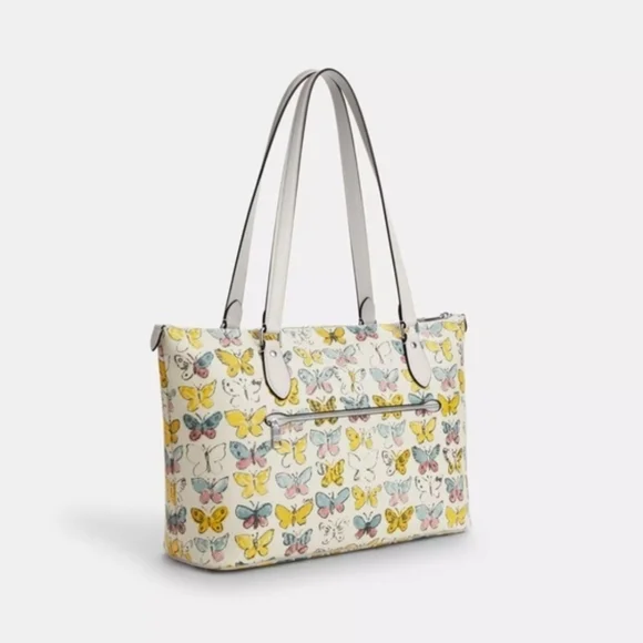 🦋🔹️ Coach🔹️ Gallery Tote Bag With Butterfly Print (Like New) - Picture 5 of 14